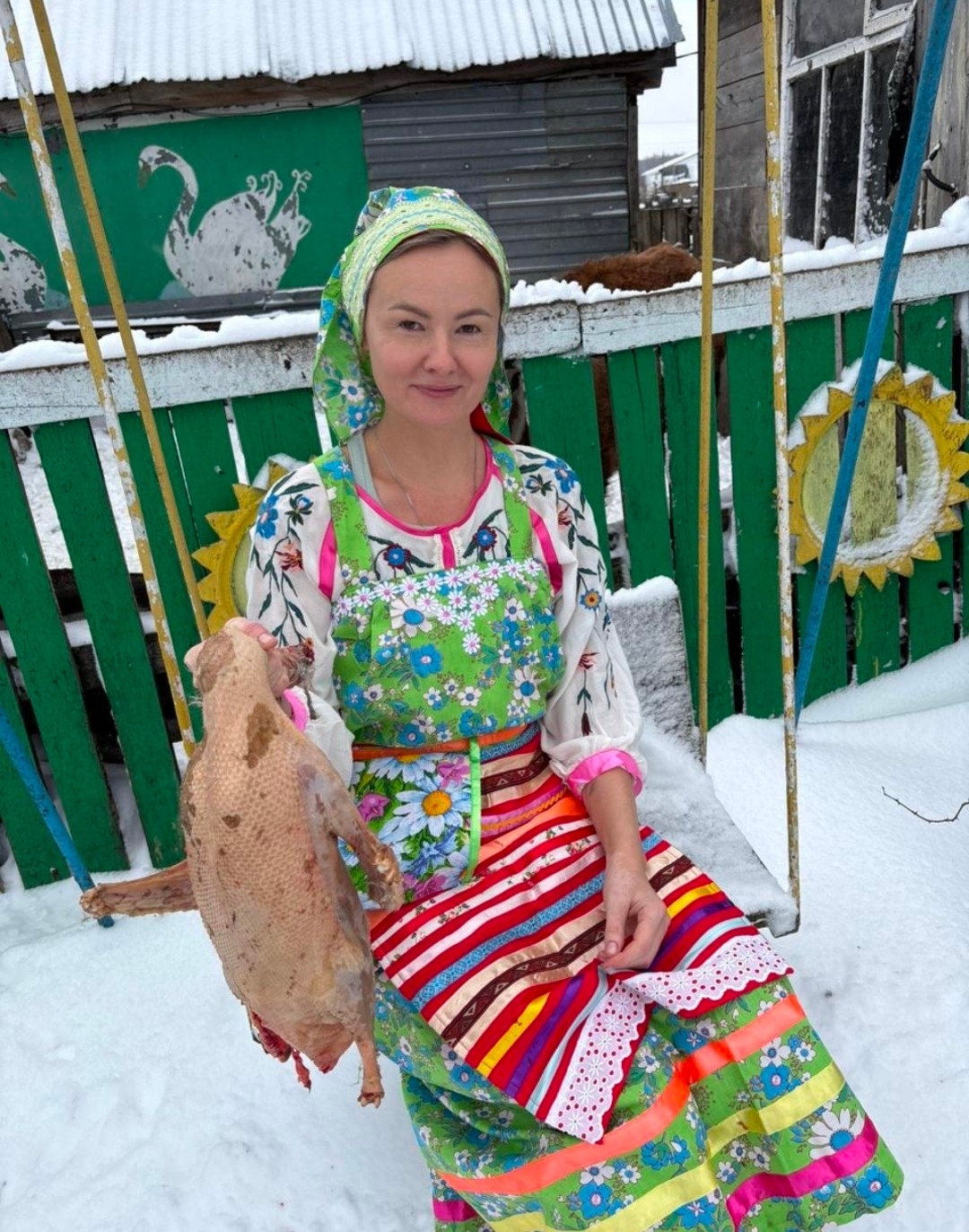 Ауылда ҡаҙ өмәһе