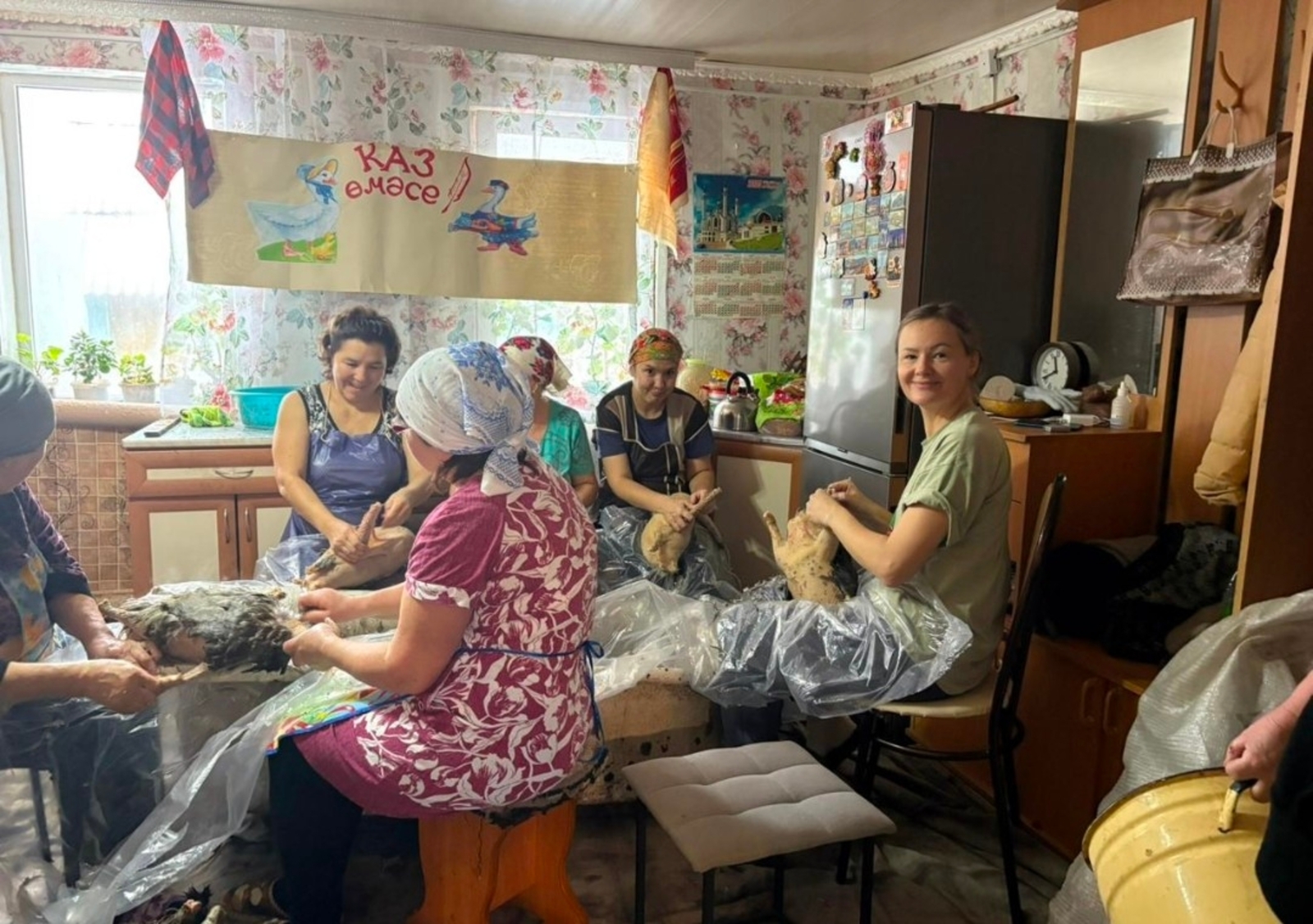 Ауылда ҡаҙ өмәһе