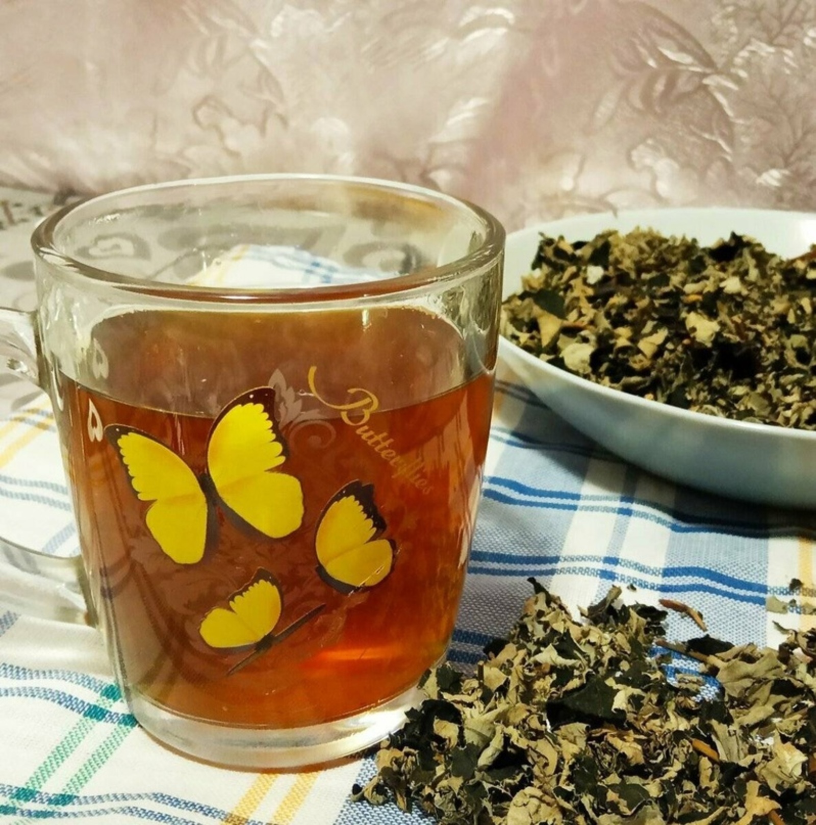 Чай с листьями малины