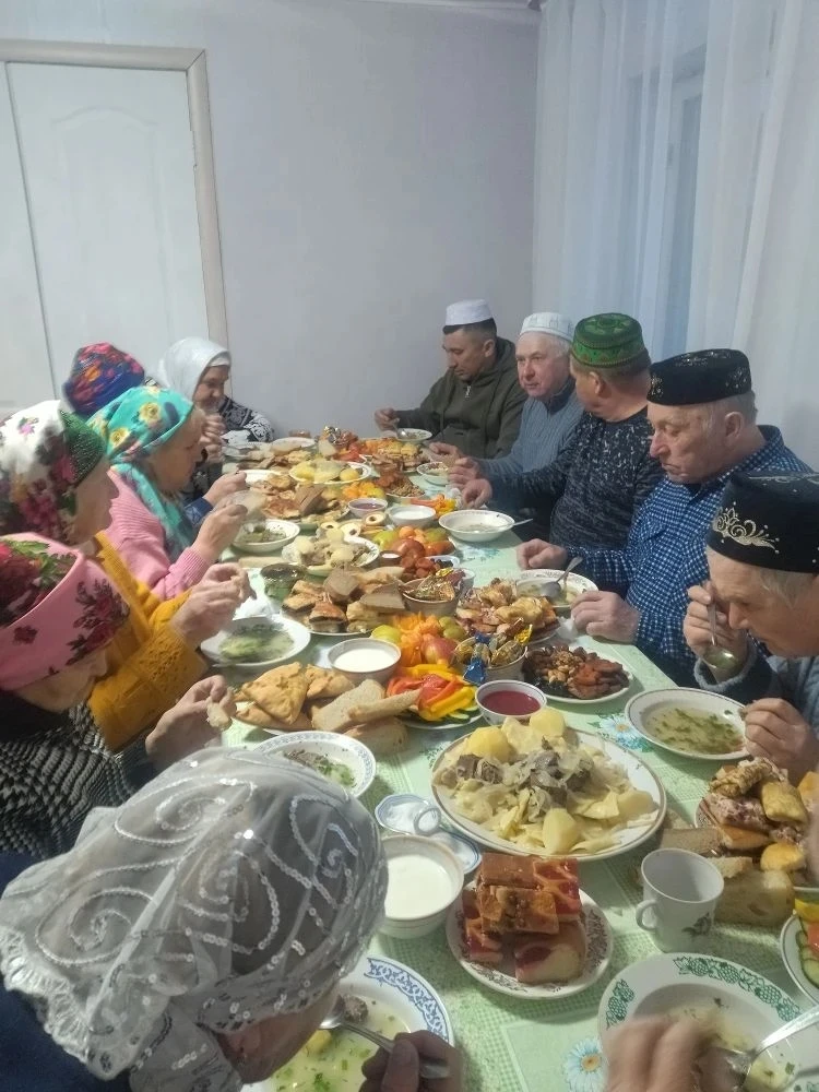 Ауыл мәсетендә ифтар мәжлесе
