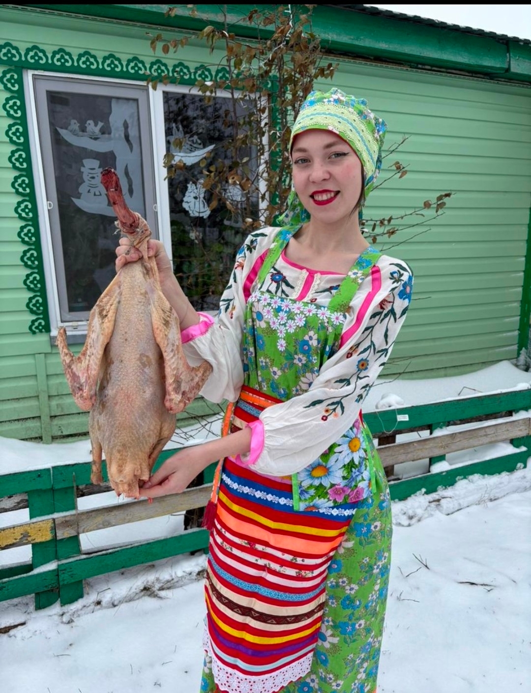 Ауылда ҡаҙ өмәһе