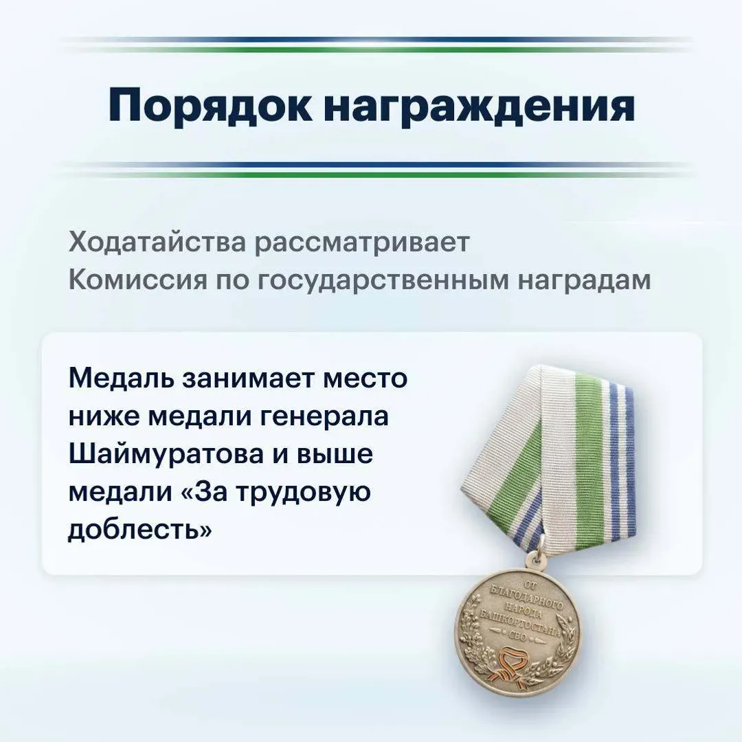 Башҡортостанда яңы дәүләт наградаһы